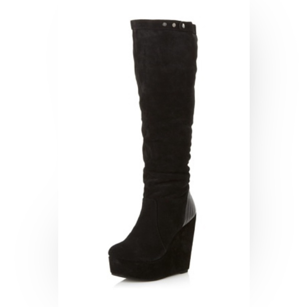 Knee-high tall platform winter boots